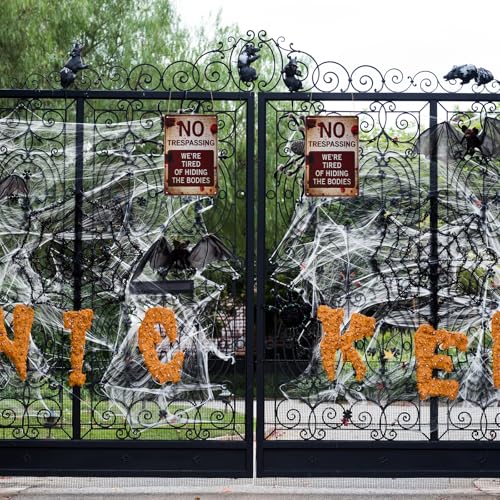 Halloween Decorations Metal Tin Sign for Outdoor Yard