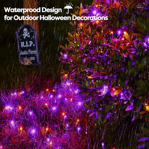 Halloween Lights Outdoor 360LED 11.5ft x 6.9ft Halloween Net Lights with 8 Modes