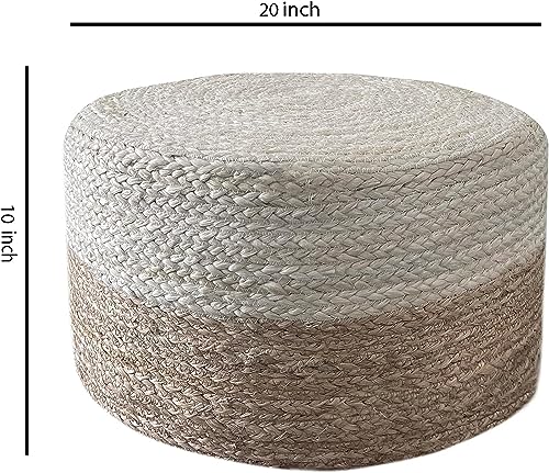 Jute Pouf Ottoman