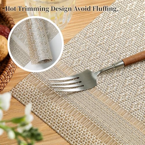 Stardust Yellow Placemats Set of 4 (4 Count)