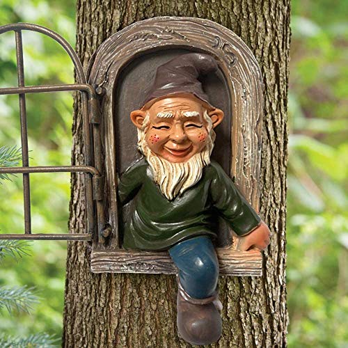 Whimsical Fairy Garden Gnome Statue
