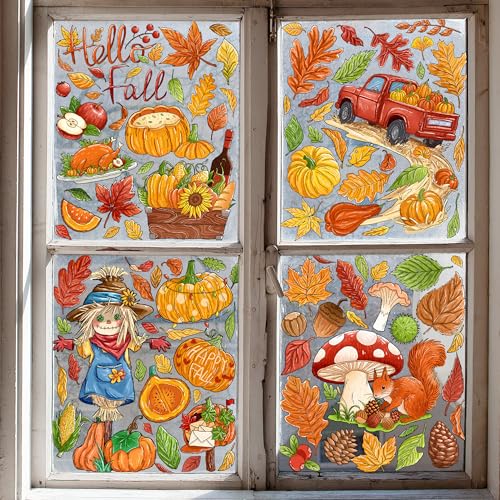 Fall Harvest Window Clings