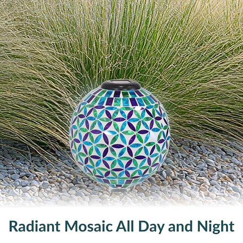 Sunnydaze Solar Gazing Ball for Garden