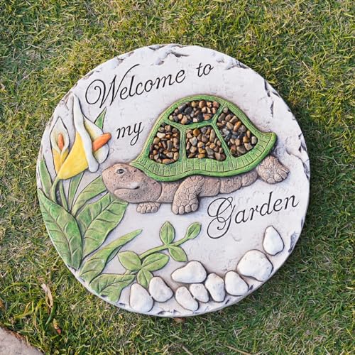 Outdoor Garden Decor Stepping Stones 9.5 * 9.5 * 0.5 Inch