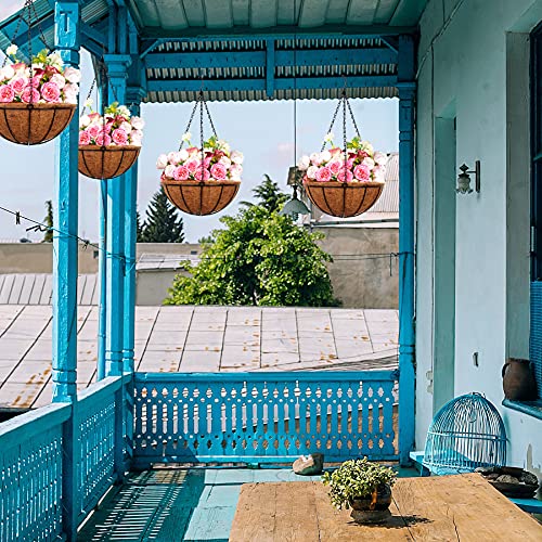 Hanging Planters Basket Outdoor Indoor (4 Count)