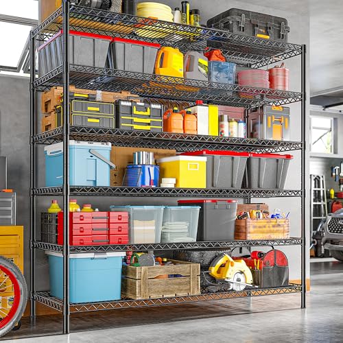 6 Tier Heavy Duty Wire Shelving Unit