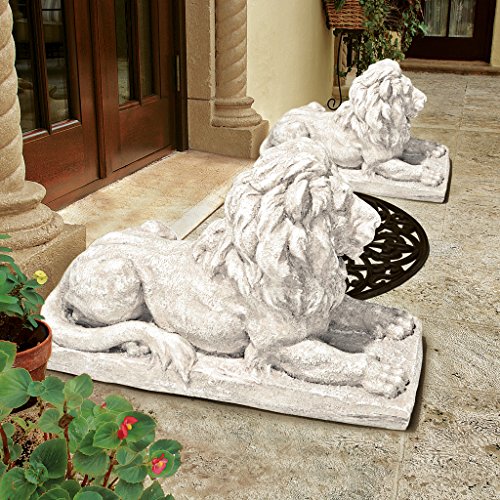 Lyndhurst Manor Lion Sentinel Statue (2 Count)