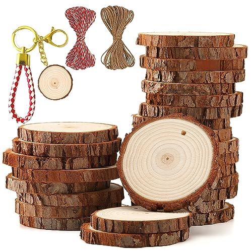 Natural Wood Slices 30pcs 2.0" (30 Count)