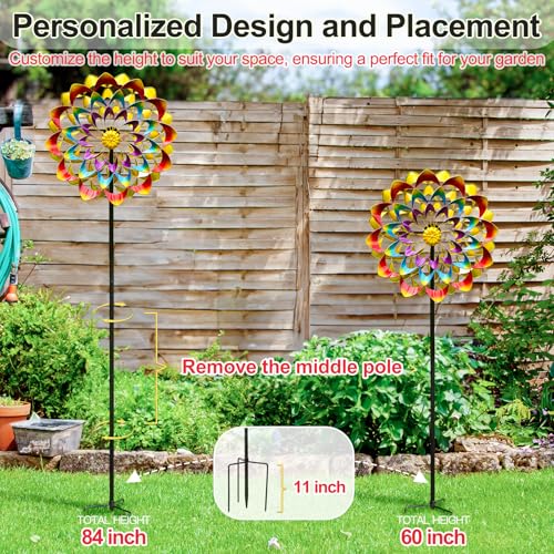 Garden Wind Spinners Outdoor Large Metal