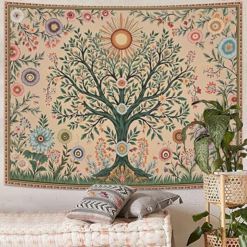 Chakra Tree Wall Tapestry