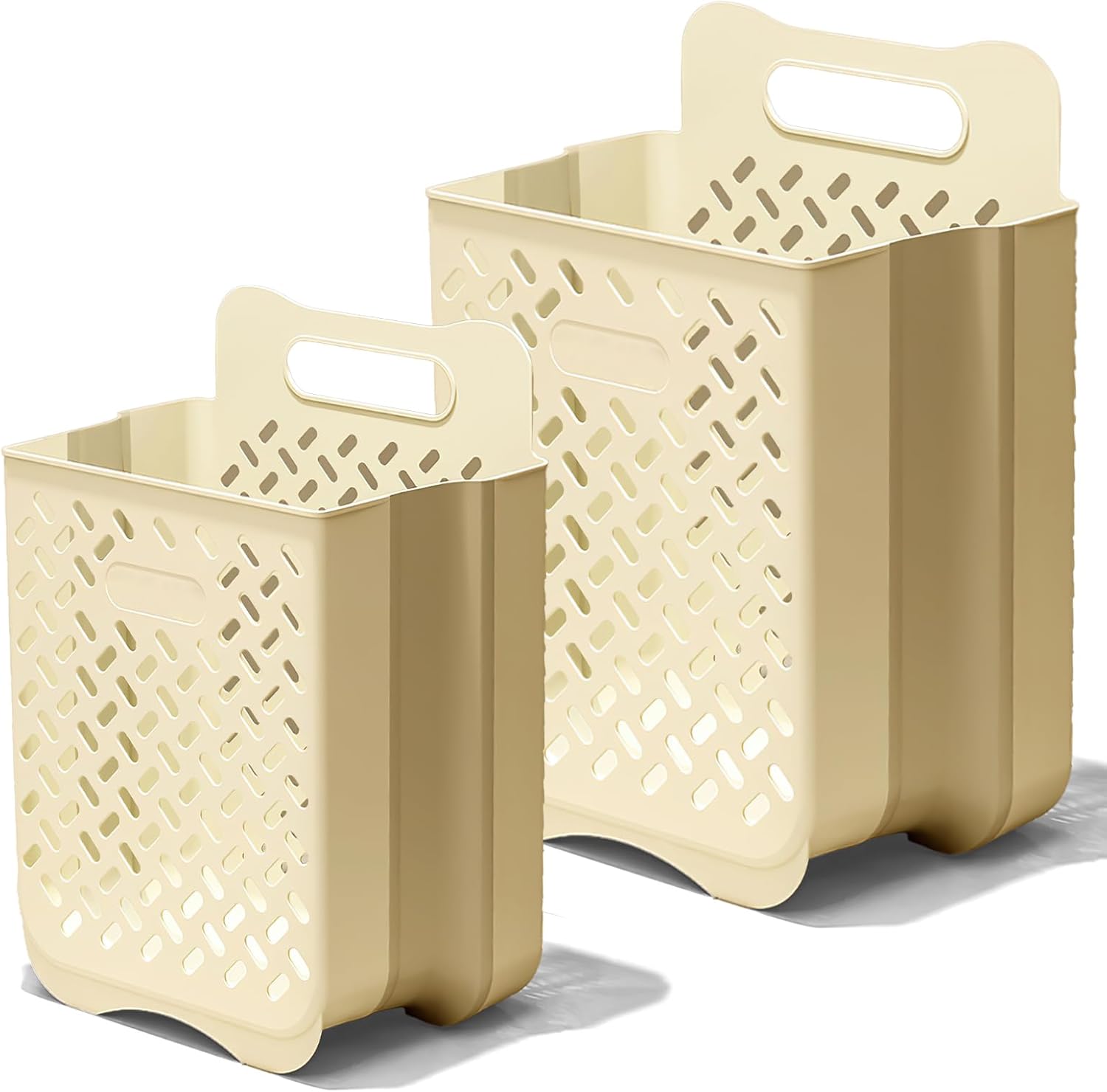 Laundry Basket Hamper,Hanging Wall Collapsible Laundry with Handle,Space-Saving Foldable Storage Dirty Washer Organizer Bin Multi-function Container Waterproof Durable,Set of 2(XL&M) - NestledHome