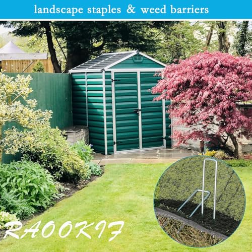 12 Inch Galvanized Garden Landscape Staples (200 Count)