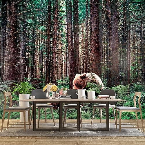 Forest Animals Bear wallpeper Kids Bedroom Woods wall Mural