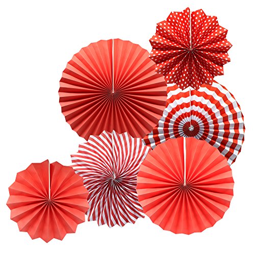 6 Pack Red Party Decorations
