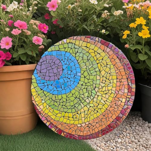 Iridescent Glass Mosaic Tiles for Crafts Bulk