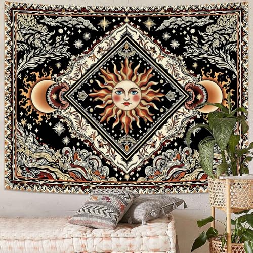 Celestial Sun & Moon Tapestry