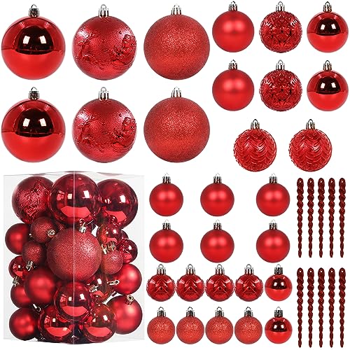 41PCS Christmas Ball Ornaments for Christmas Tree Decorations (45 Count)