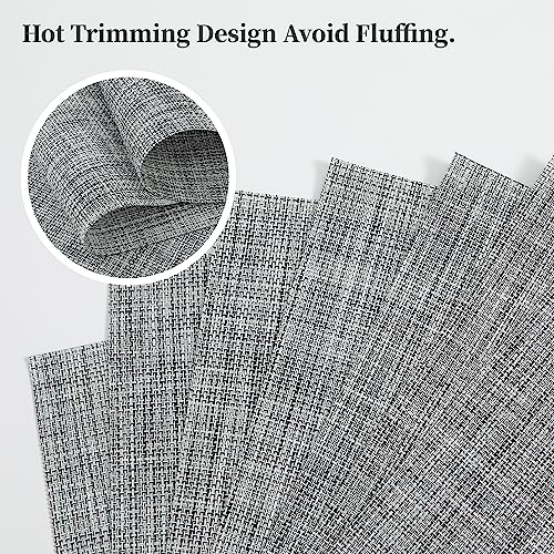 Linen Grey Placemats Set of 12 (12 Count)