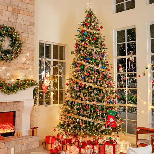 7.5 ft Prelit Christmas Tree with Realistic PE Foliage