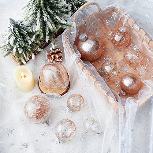 Clear Christmas Ball Ornaments (24 Count)