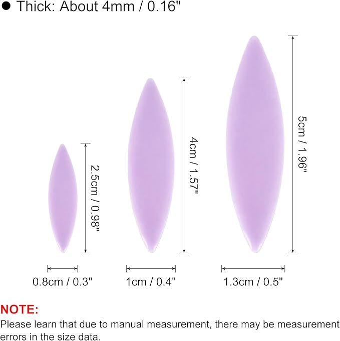 uxcell Ceramic Mosaic Tile, About 200g Teardrop Leaf Tile Mosaic Block for Handicrafts Artwork, Purple