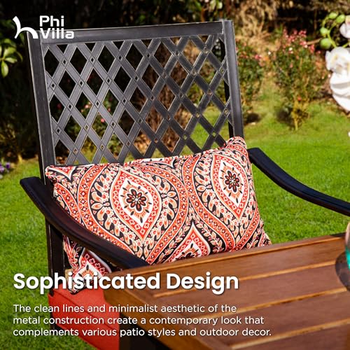 Outdoor Bar Set 3 PCS Patio Bistro Table & Swivel Stools (3 Count)