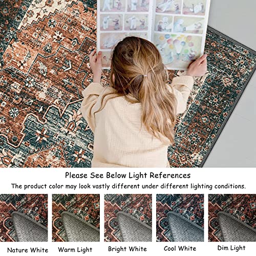Ultra Thin Washable Vintage Area Rug