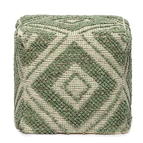 Pouf with Filler Cube Bean Bag Pouffe