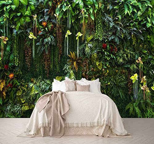 Green Wallpaper Banana Leaf Floral Mural (56.25 Sq Ft)
