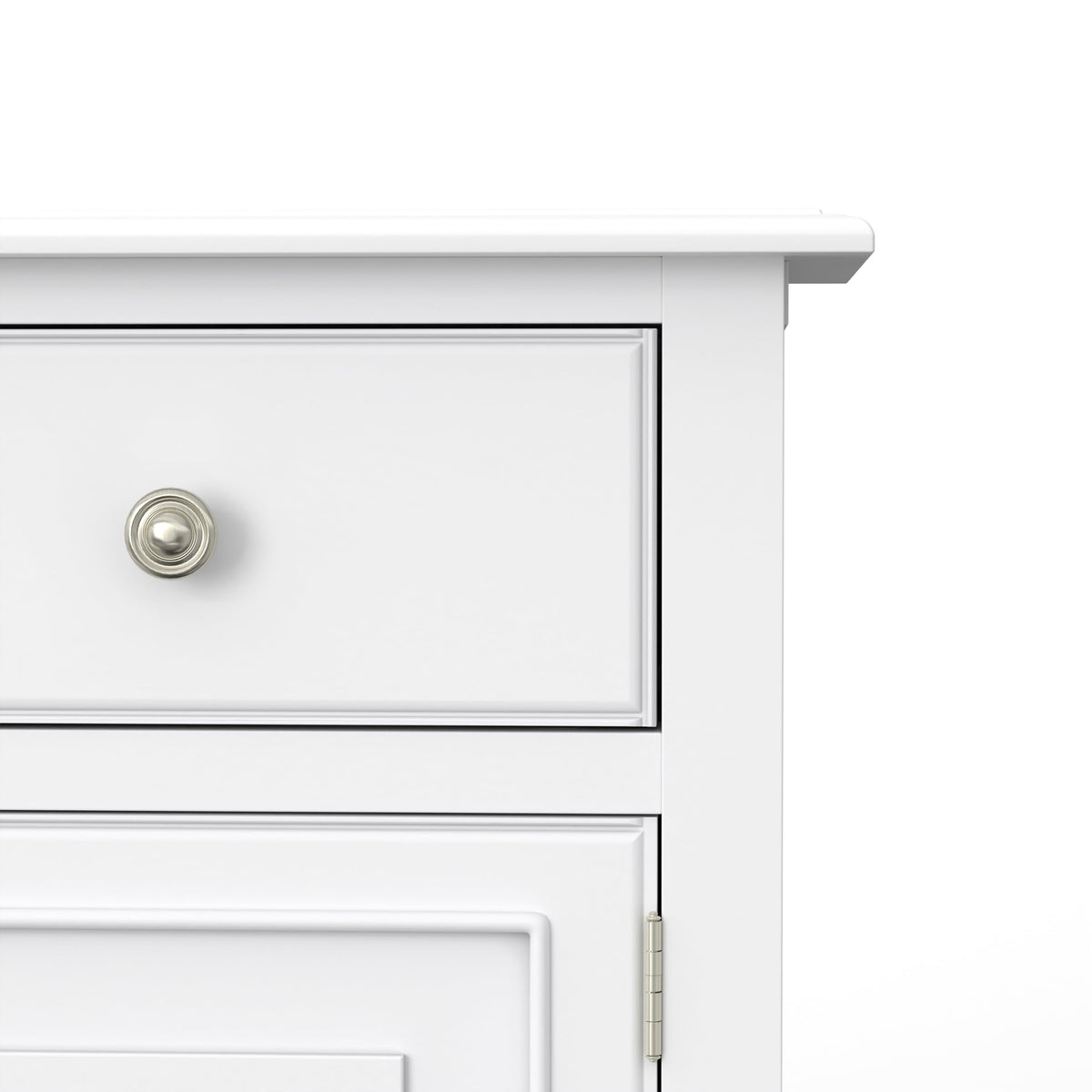 Connaught 51" Wide Solid Wood Storage Cabinet in White
