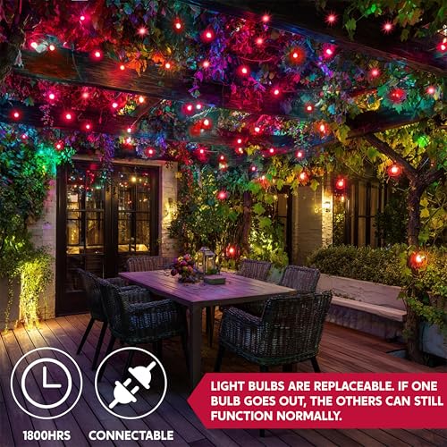Red Christmas String Lights (100 Count)
