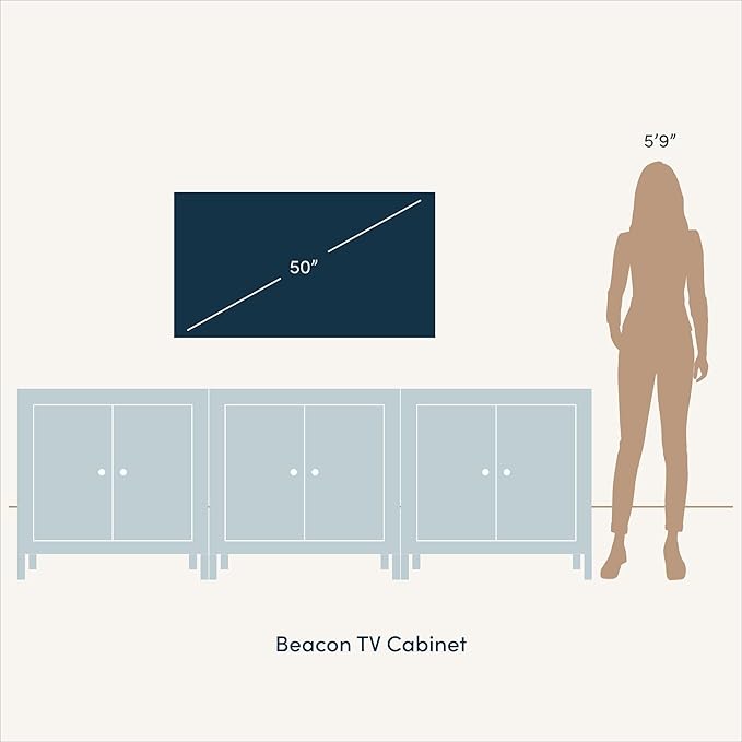 Nathan James Beacon Accent Natural Sideboard Storage Cabinet TV Stand in Wire-Brushed Wood with Adjustable Interior Shelf and Seagrass Doors, for Hallway, Entryway or Dining Room, Black, Set of 3