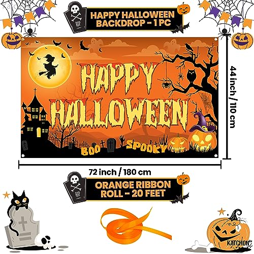 Spooky Happy Halloween Banner 72x44 Inch