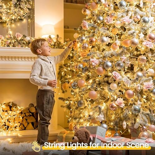 4 Pack 400 LED Battery Operated String Lights