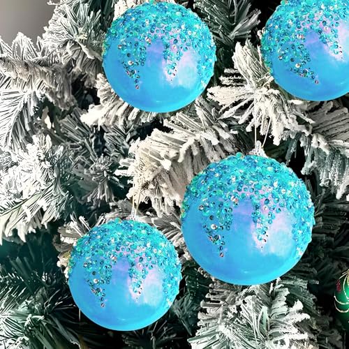 4Pcs Christmas Balls Ornaments (4 Count)