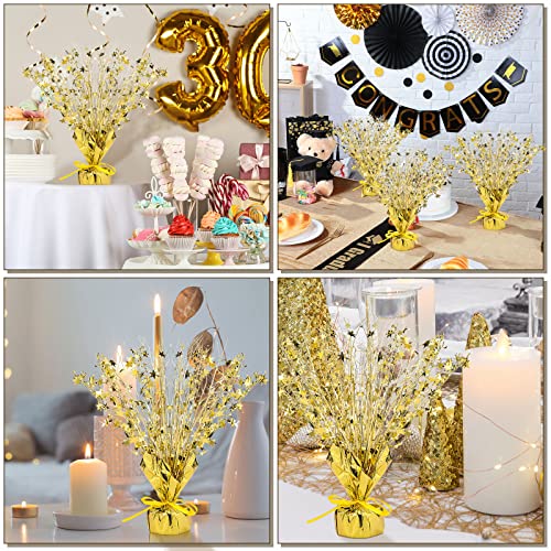 18 Pcs Gold Foil Spray Centerpiece Table Decoration for Party