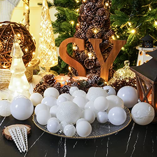 Christmas Ball Ornaments for Christmas Decorations (45 Count)