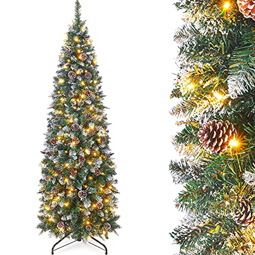 Pre Lit Pencil Christmas Tree