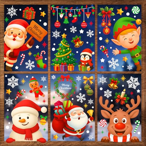 Christmas Window Clings (9 Count)