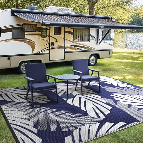 Outdoor Rug Waterproof Plastic Rugs for Patio (80 Sq Ft)