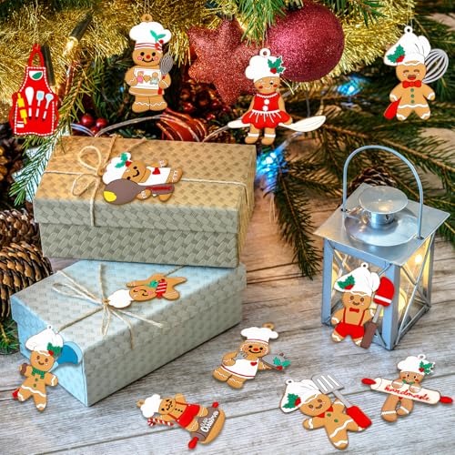 12pcs Gingerbread Christmas Decoration for Tree (12 Count)