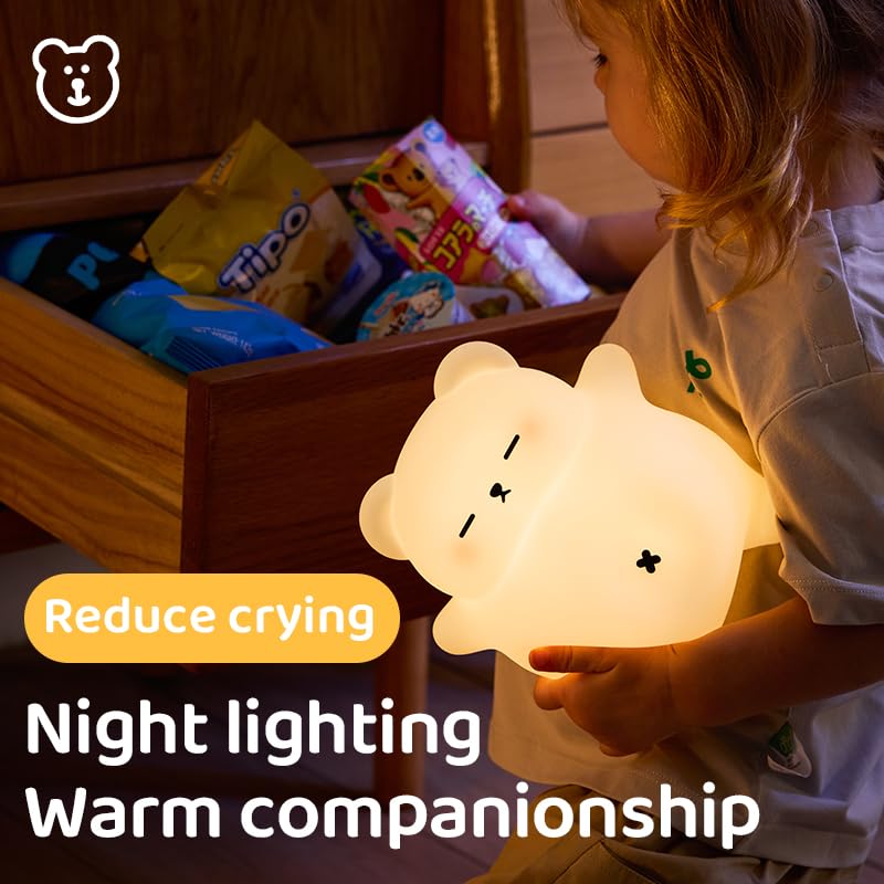 Sleeping Snoring Bear Night Light Nursery lamp for Kids