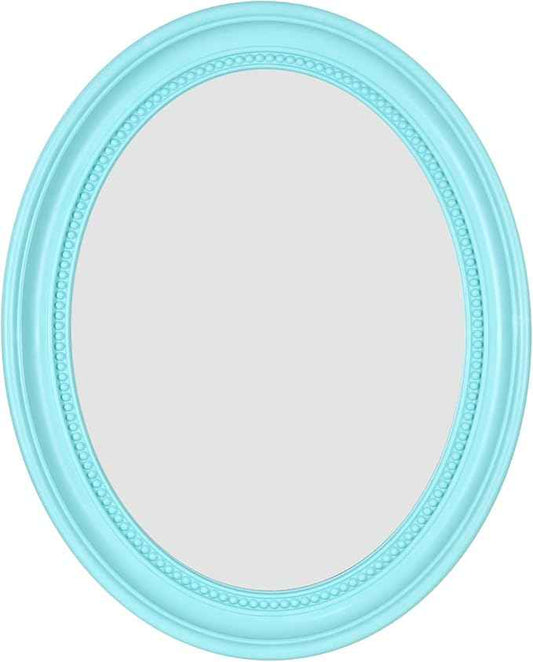 Funerom 20 x 16 inch Light Blue Mirror Oval Bathroom Mirror Wall Mirror