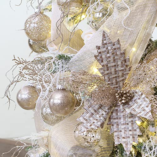 25 Pack Assorted Clear Christmas Ball Ornaments (25 Count)