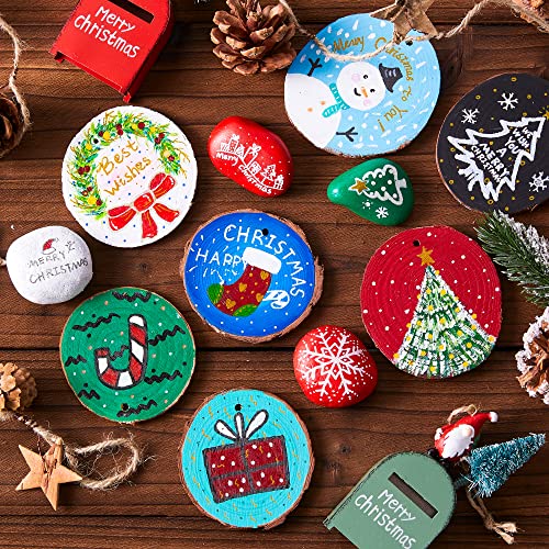 Natural Wood Slices 70 PCS 2.8