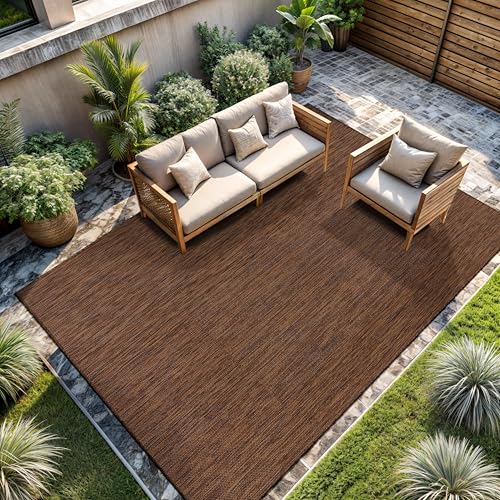 Outdoor Rug 9x12 Modern Area Rugs for Large Indoor and Outdoor Patios and Porches