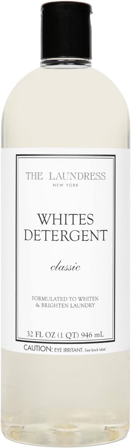 The Laundress Whites Detergent, Concentrated Laundry Detergent Liquid, Whiten & Brighten Clothes, Tough on Stains, Classic Scent, 32 oz. - NestledHome