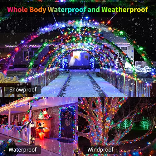 Battery Operated Christmas String Lights 2 Pack 18 Feet 50 LED Multicolor (2 Count)