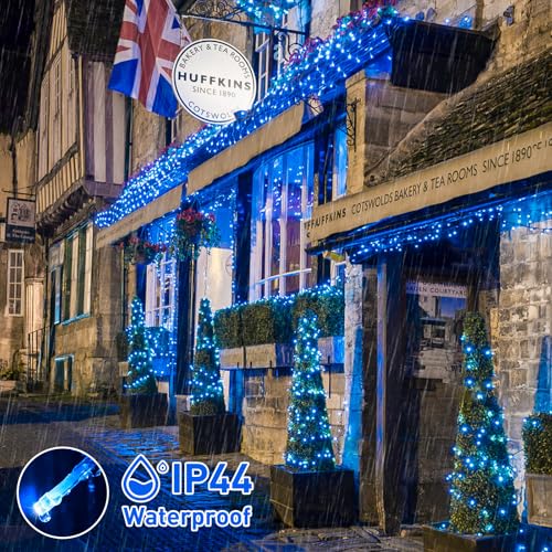 150 LED Blue String Lights Indoor (59 Foot)