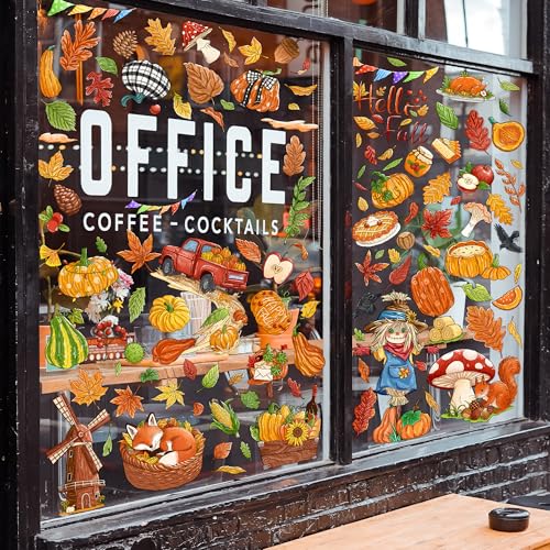 Fall Harvest Window Clings